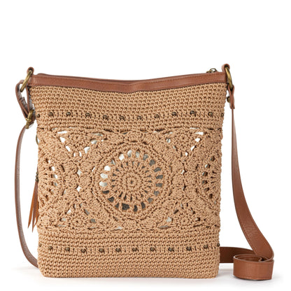 The Sak Lucia Crossbody Bag in Crochet, Convertible Purse with Adjustable Shoulder Strap